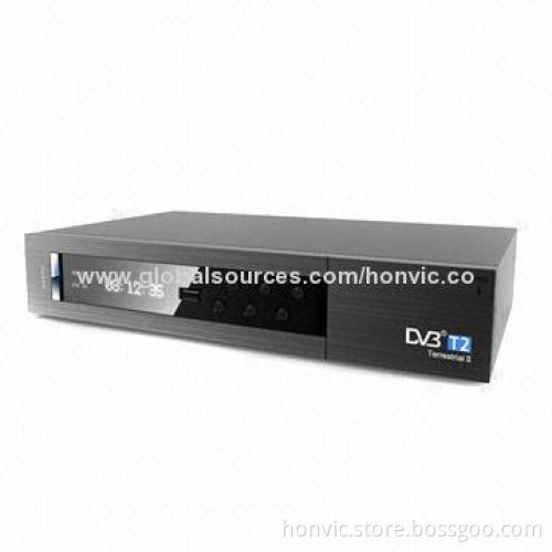 DVB-T2 Receiver with One USB2.0 and HDMI, MPEG-4/H.264 DVB-T2